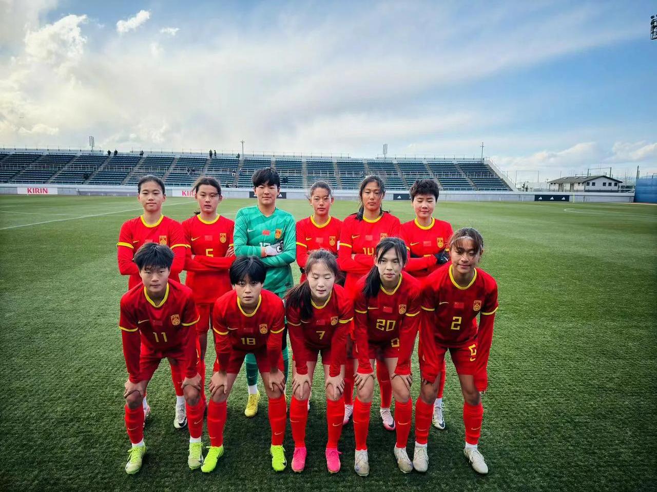 中国女足精英队员备战国际足球赛事